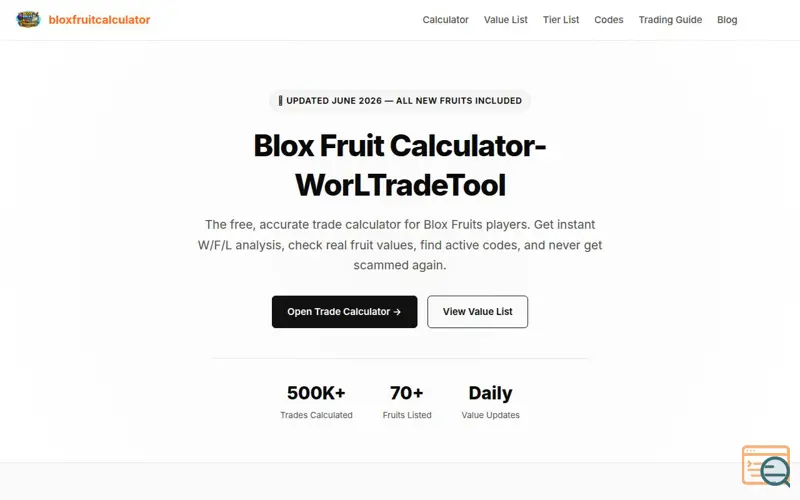 Screenshot of blox-fruitcalculator