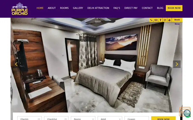 Screenshot of Hotel near Delhi Airport