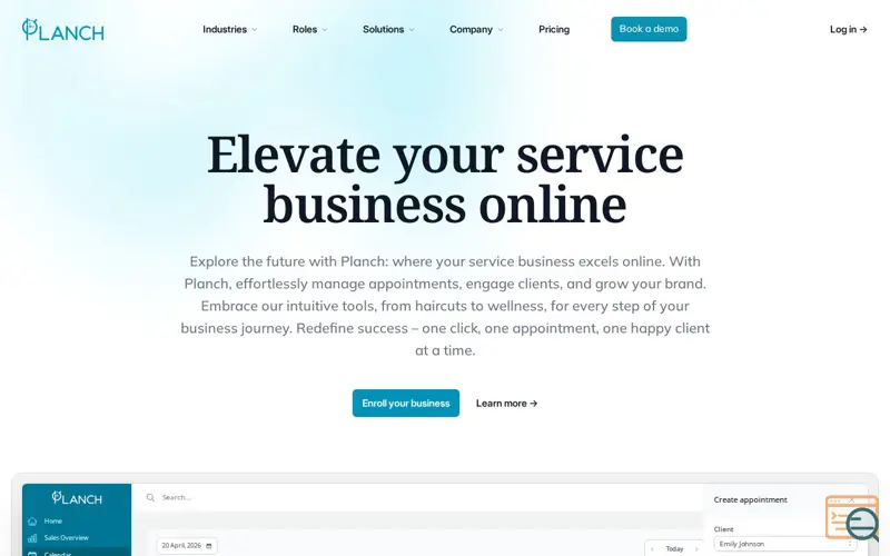 Screenshot of Planch - CRM for Service business