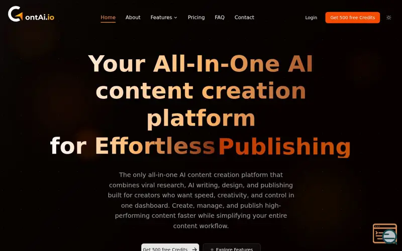 Screenshot of contai.io