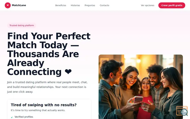 Screenshot of Find Your Perfect Match Today 