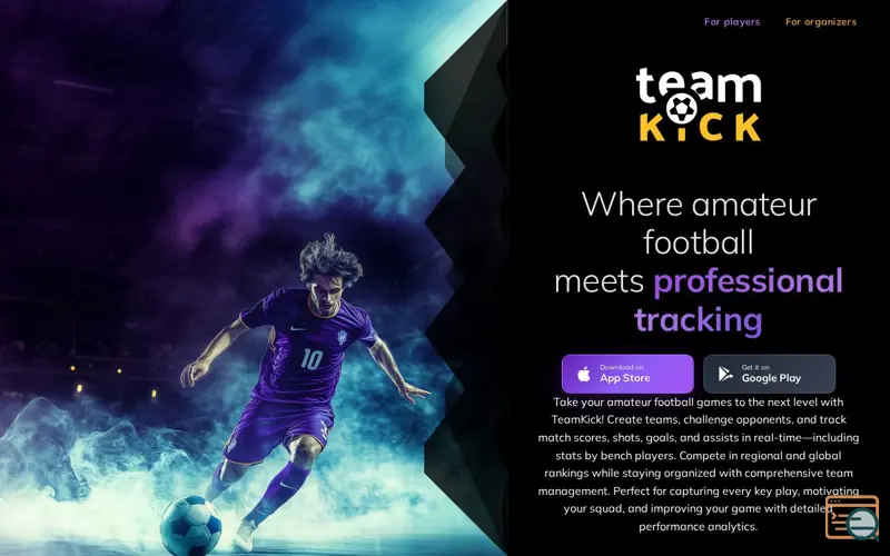 Screenshot of TeamKick