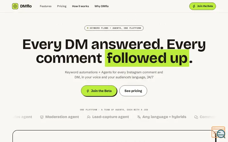 Screenshot of DMflo