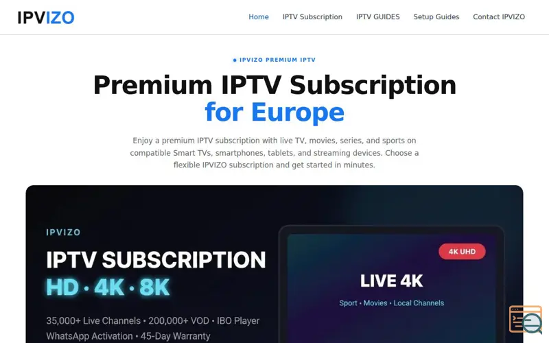 Screenshot of IPVIZO
