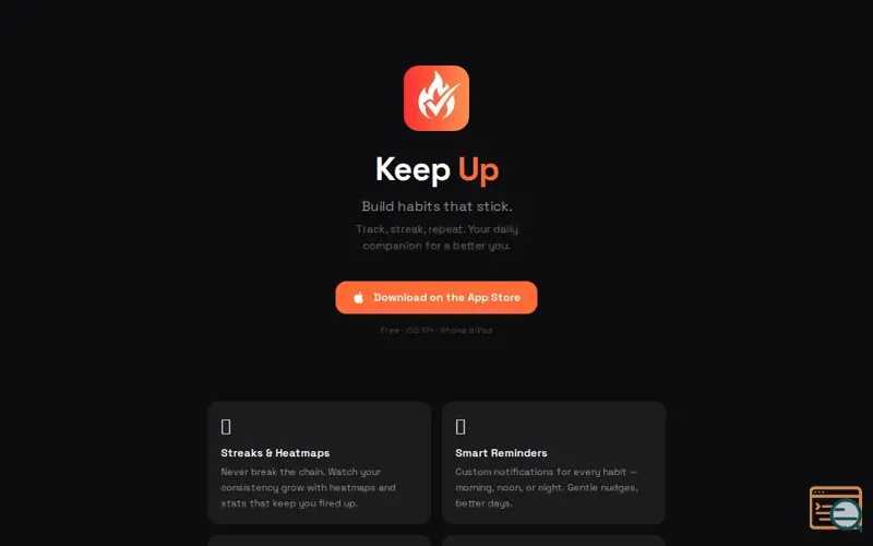 Screenshot of Keep Up! Habit Tracker