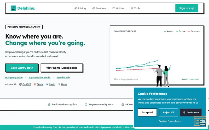 Screenshot of Delphina