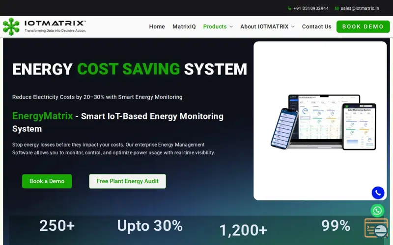 Screenshot of IoT-Based Energy Monitoring System