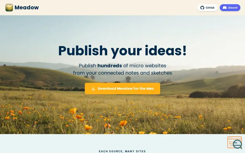 Screenshot of Meadow Notes