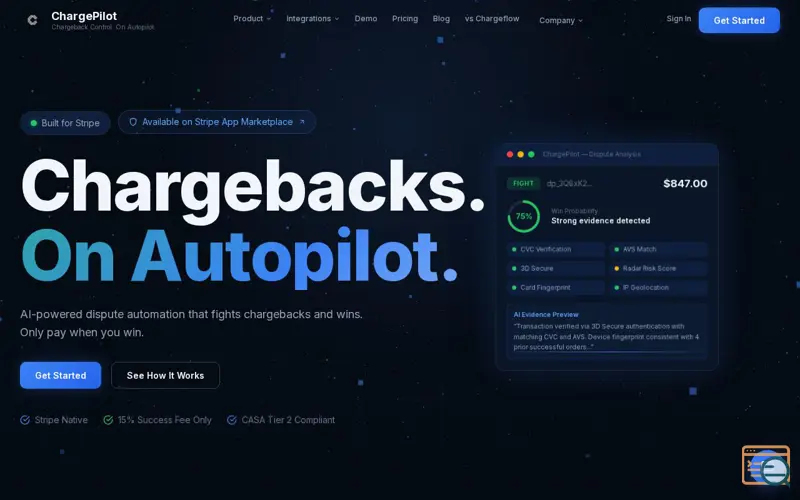 Screenshot of ChargePilot