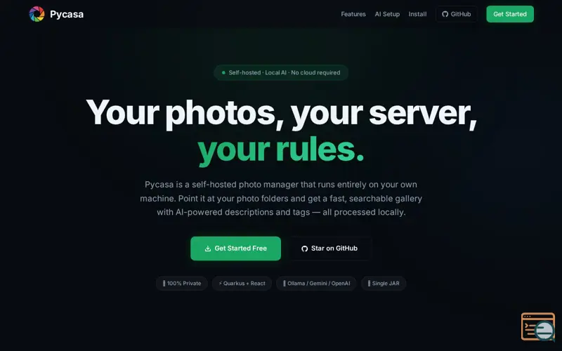 Screenshot of Pycasa