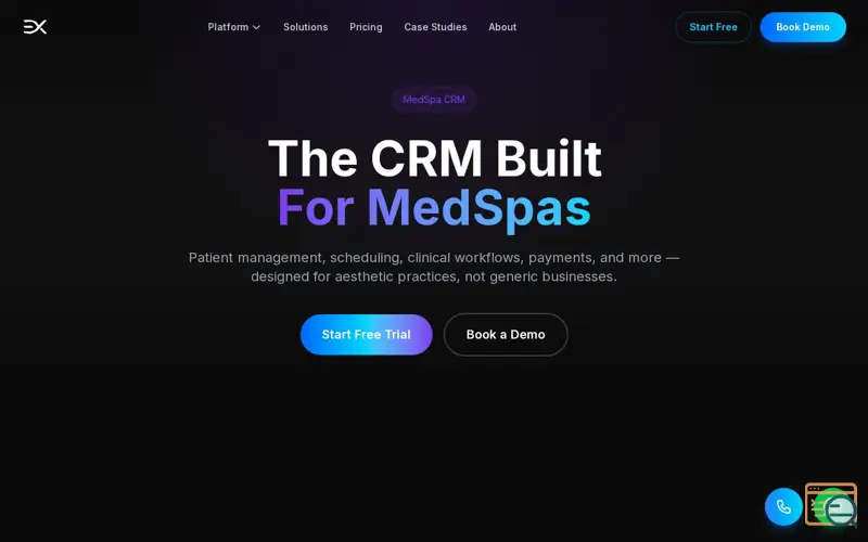 Screenshot of Elexiz AI CRM