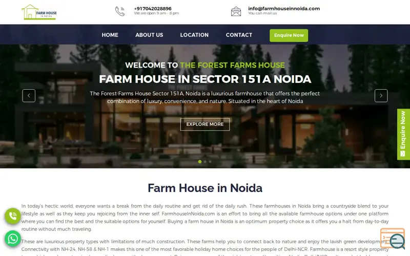 Screenshot of Farm House in Noida