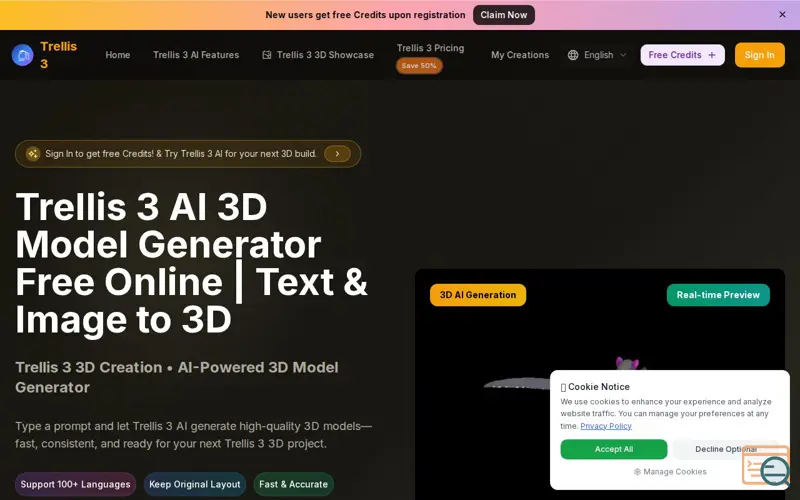 Screenshot of Trellis 3