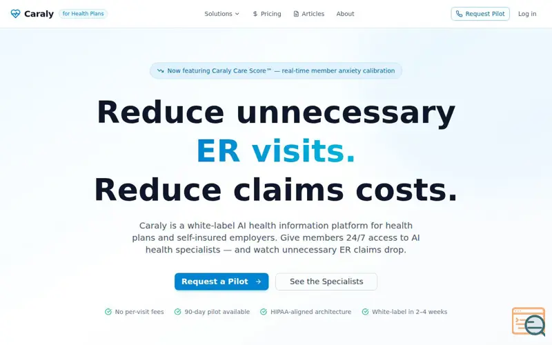 Screenshot of caraly 