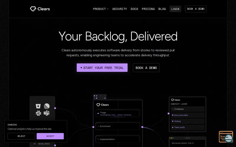 Screenshot of Clears