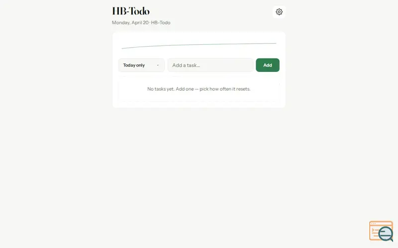 Screenshot of HB-Todo