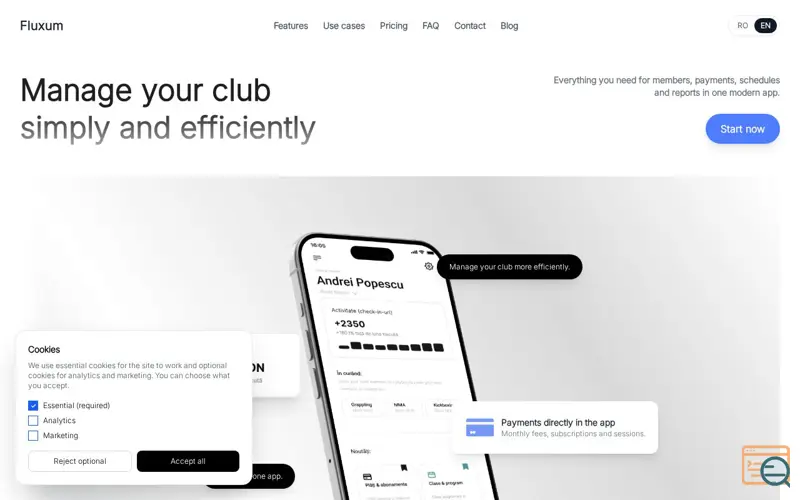 Screenshot of Fluxum