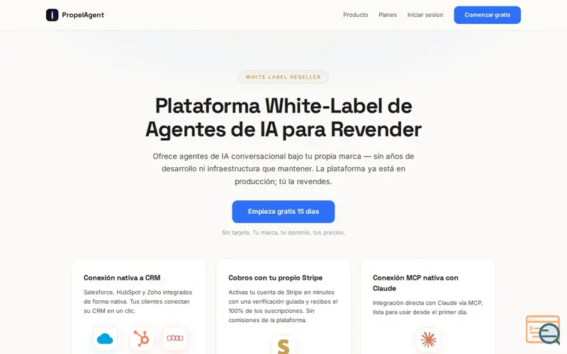Screenshot of PropelAgent