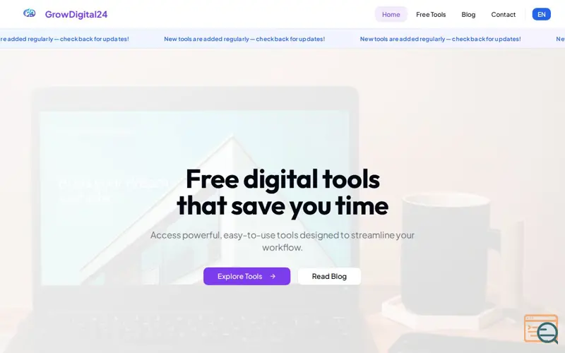 Screenshot of GrowDigital24