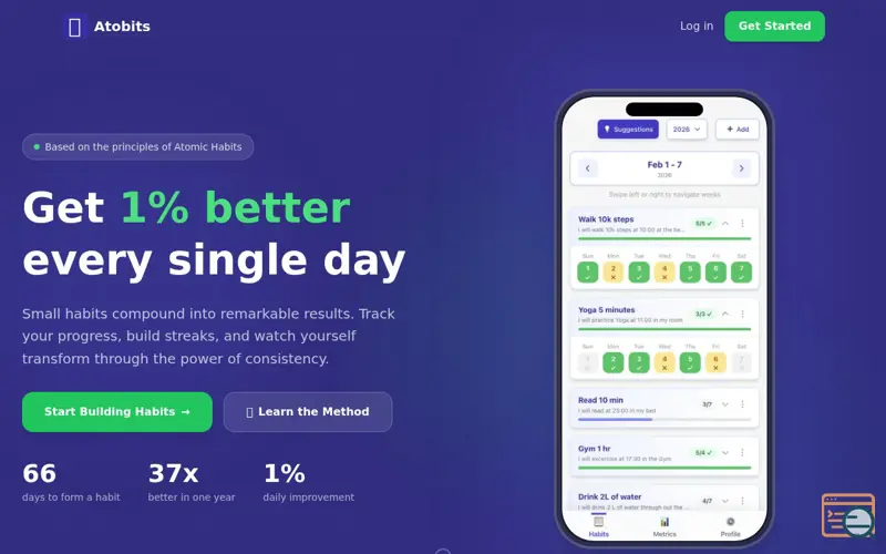Screenshot of Atobits