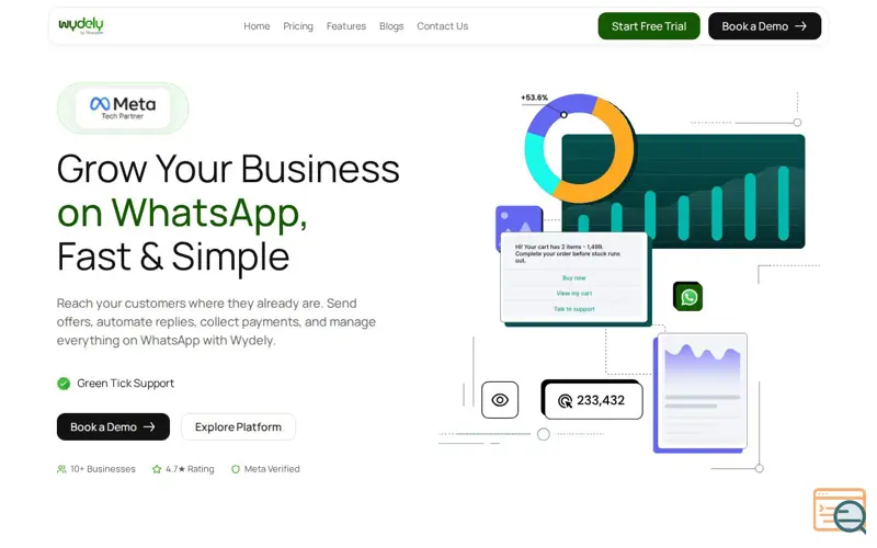 Screenshot of Wydely