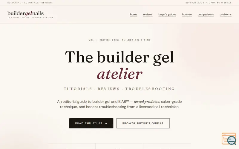 Screenshot of Builder Gel Nails
