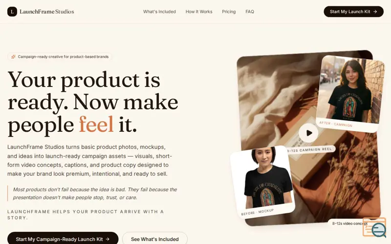 Screenshot of LaunchFrame Studios