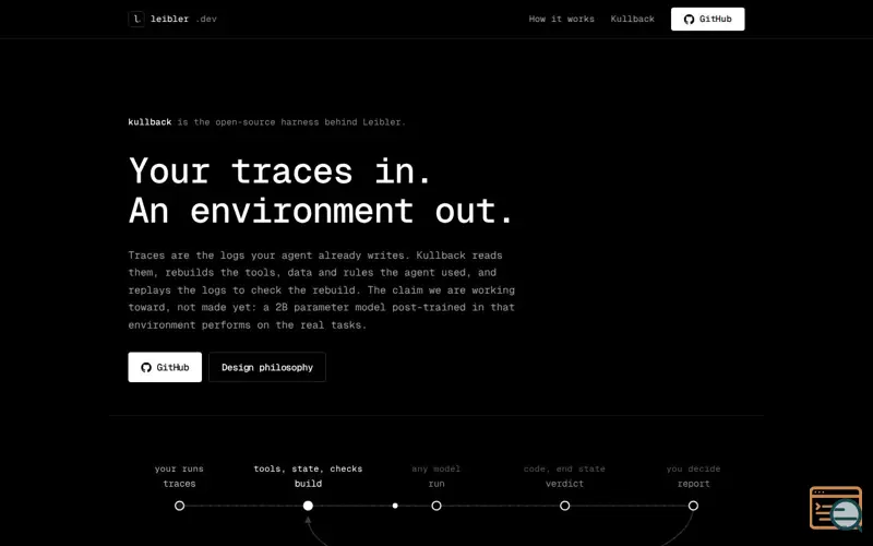 Screenshot of Kullback
