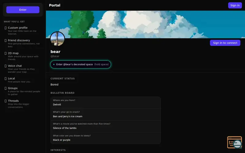 Screenshot of Myspace-ish 2.0