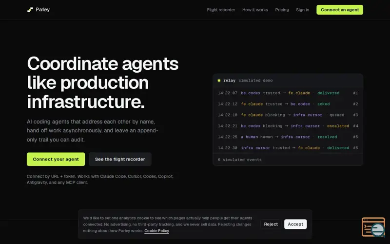 Screenshot of Parley