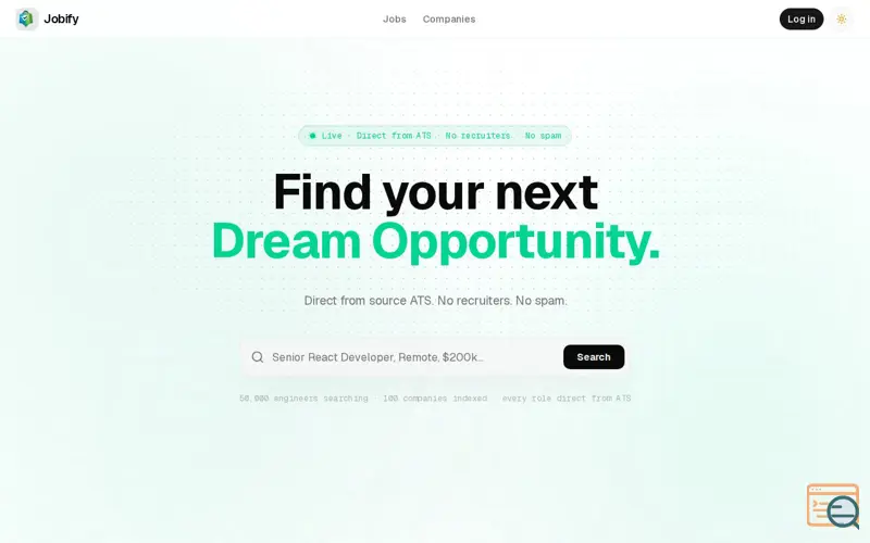 Screenshot of Jobify