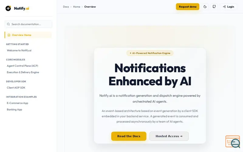 Screenshot of Notify.ai