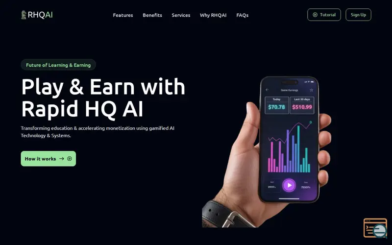 Screenshot of Rapid HQ AI, a launch using FullRes