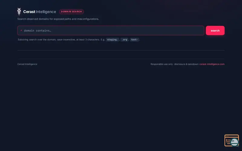 Screenshot of Search