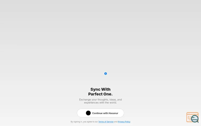 Screenshot of The Sync, a launch using Toastify