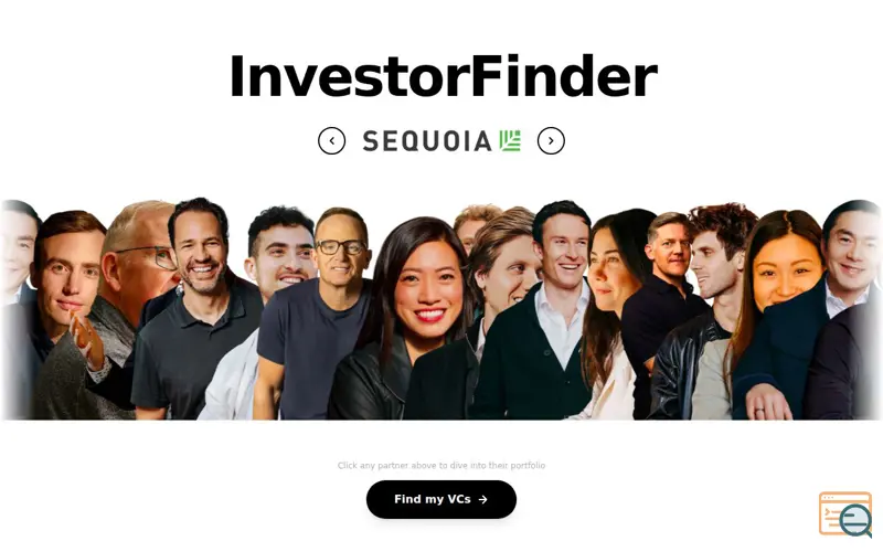 Screenshot of InvestorFinder