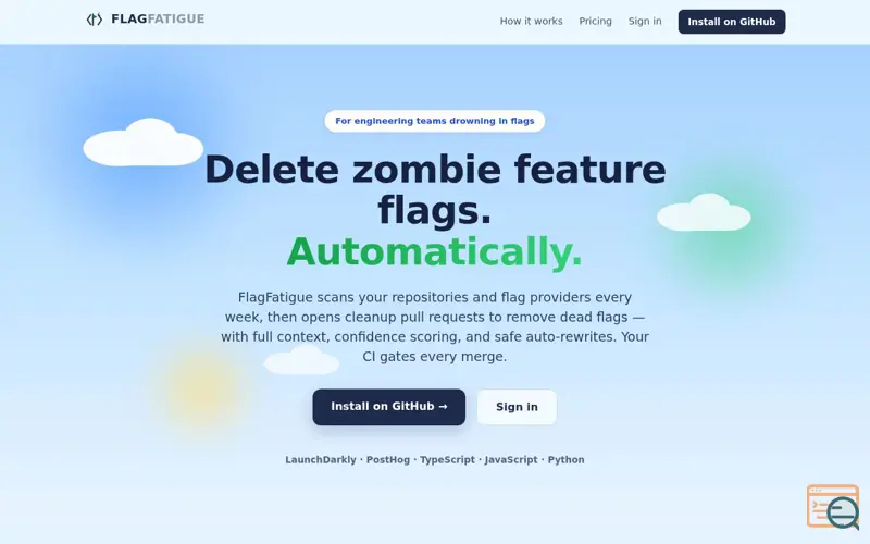 Screenshot of FlagFatigue