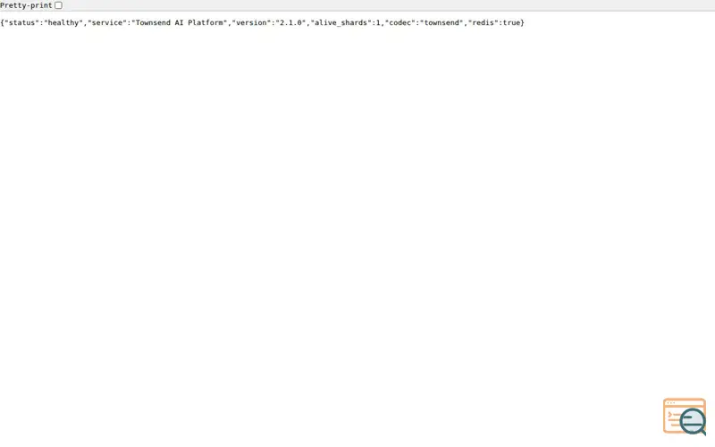 Screenshot of Townsend AI Platform