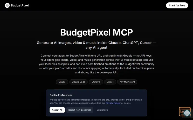 Screenshot of MCP server