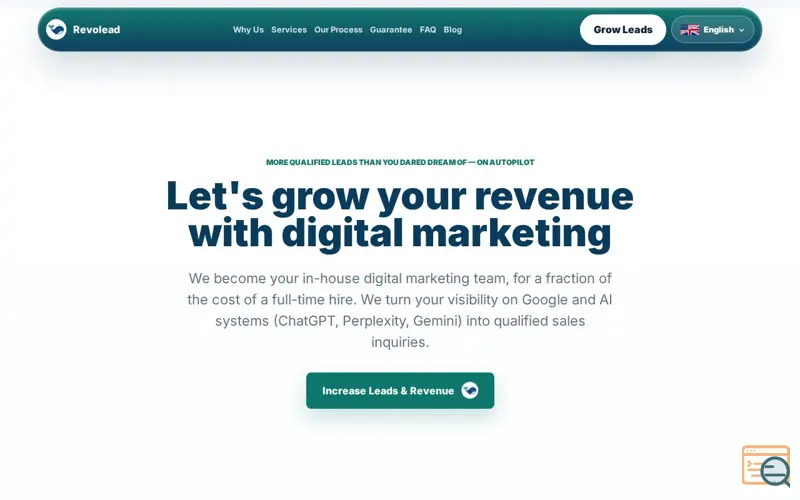 Screenshot of Revolead