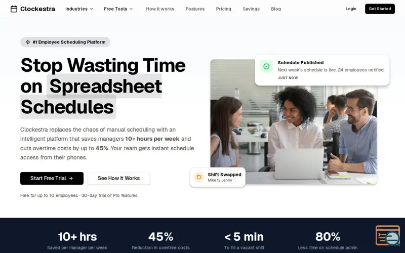 Screenshot of Clockestra
