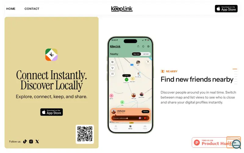 Screenshot of KeepLink