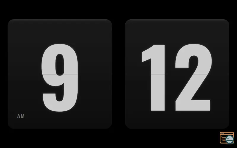 Screenshot of FlipClock.tv