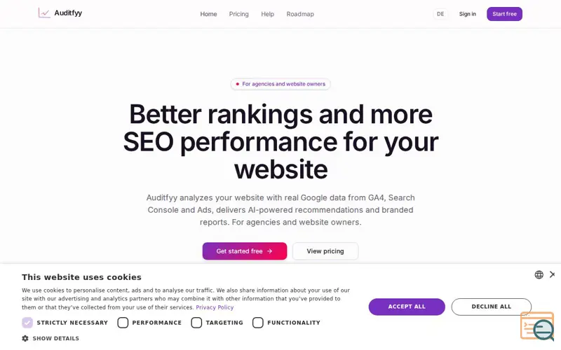 Screenshot of Auditfyy