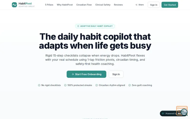 Screenshot of HabitPivot