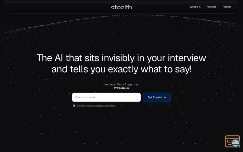 Screenshot of StealthAI