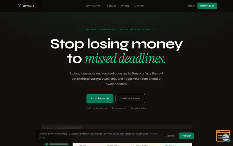 Screenshot of Termora