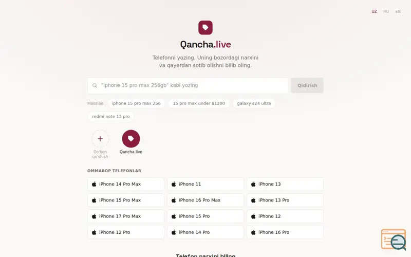 Screenshot of Qancha.live