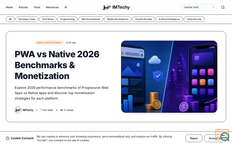 Screenshot of IMTechy