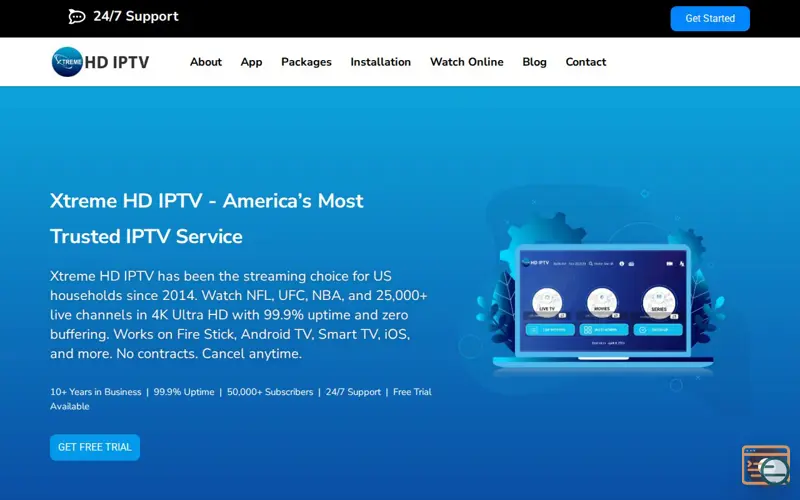 Screenshot of Xtreme HD IPTV